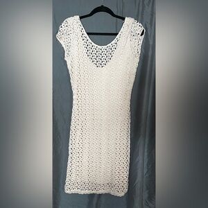 Free People Cream Crochet Knit Dress